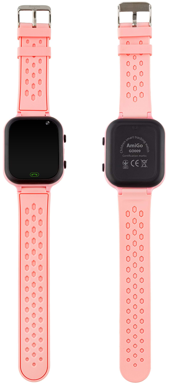 Фото - Дитячий годинник AmiGo GO009 Camera+LED WIFI Pink
