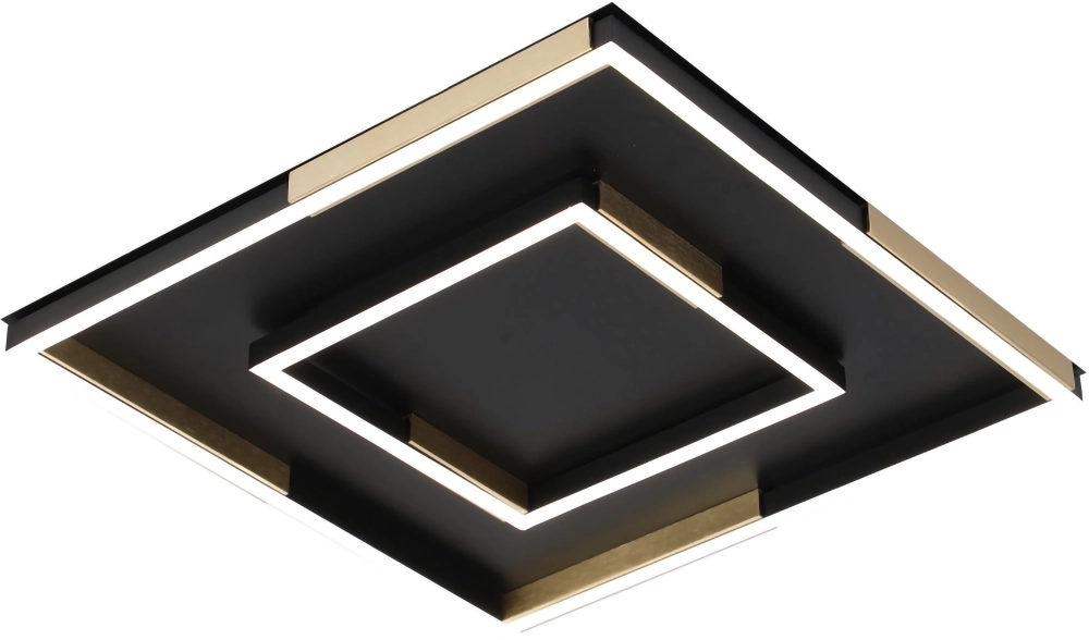 Люстра VALESO 3437/300 чорна+ золотом LED 68W