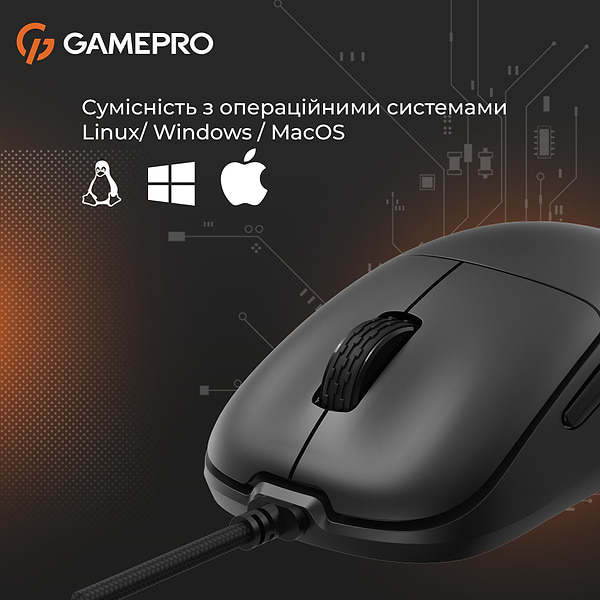Фото - Миша дротова ігрова GamePro GM690B