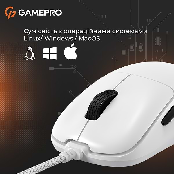Фото - Миша дротова ігрова GamePro GM690W