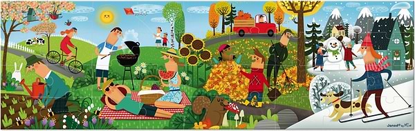 Фото - Пазлы (3-4 года) Janod 4 сезона (J02728)