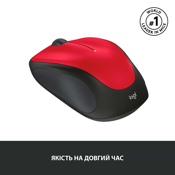 Фото - Мышь беспроводная Logitech M235 WL Red (910-002496)