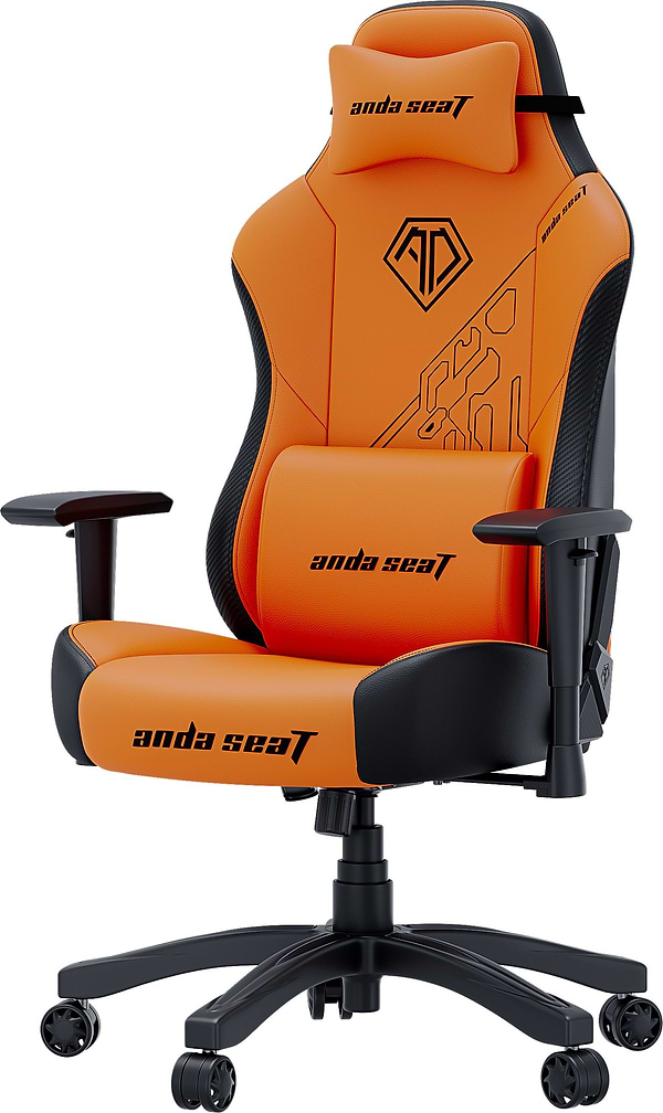Фото - Крісло для геймерів Anda Seat Phantom 3  Tiger edition Orange PVC Size L (AD18Y-14-OB-PV/C)