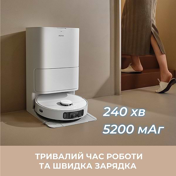 Фото - Робот-пылесос моющий Mova E30 Ultra (RLE51SE)