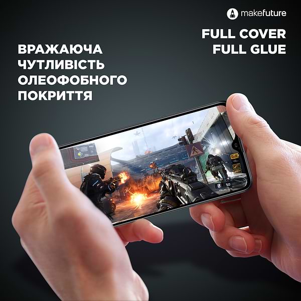 Фото - Защитное стекло для смартфона MakeFuture Full Cover Full Glue Realme 8/8 Pro (MGF-R8/8P)