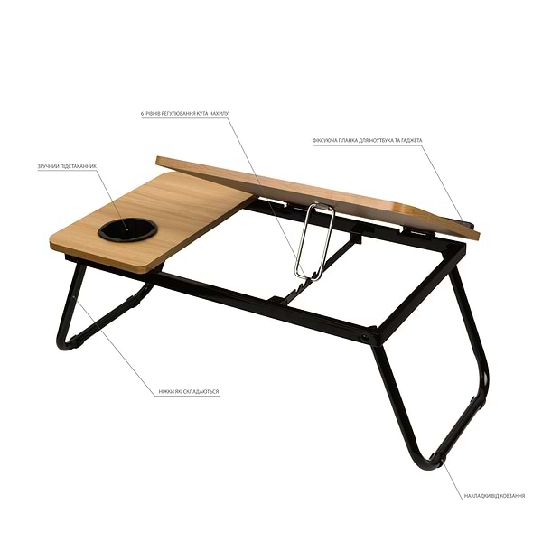 Фото - Стіл для ноутбука Dyxon Transformix 1 Light Wood (DXN-snb-tmx1lwd)