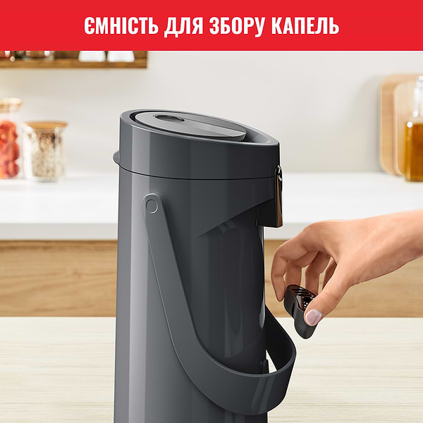 Фото - Термос Tefal K3140114 PONZA PUMP 1.9 л сірий