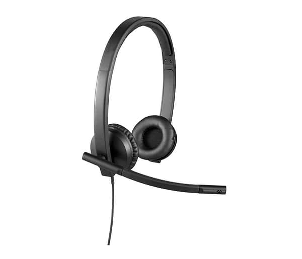 Фото - Гарнітура дротова Logitech H570e Corded Stereo USB Headset (Teams version) Black (981-001430)