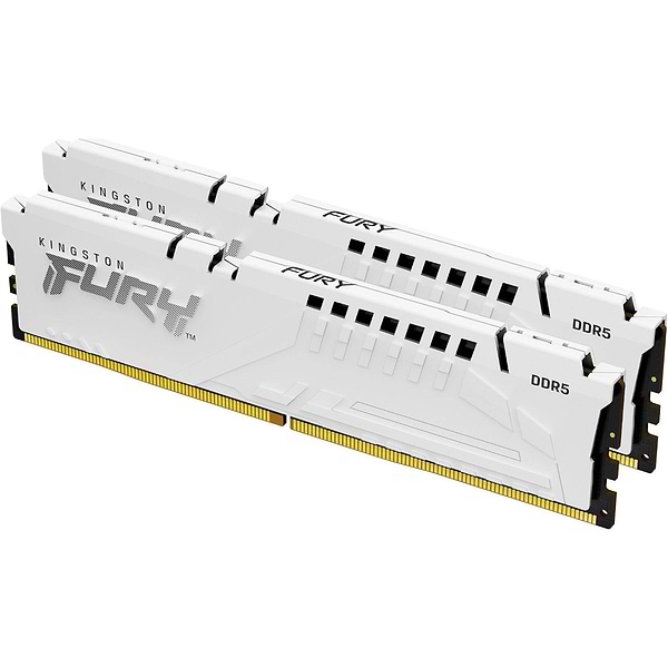 Фото - Память DDR Kingston 32Gb DDR5 6000MHz Fury Beast White 2x16 EXPO+XMP (KF560C36BWE2K2-32)