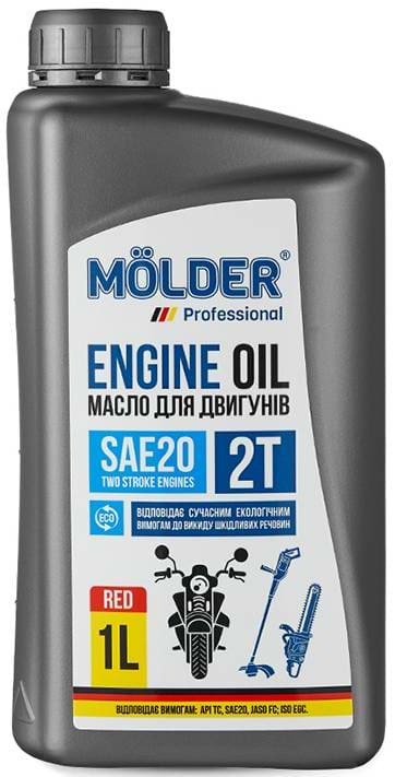 Масло для авто Molder ENGINE OIL 2T SAE20 1л (MA01220)