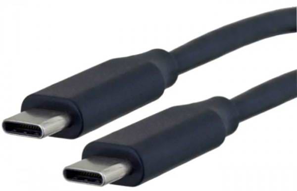 Кабель синхронізації даних Kingda USB 2.0 Type-C M-M, 1 м 60W Black (KD-UCUC3002-1m)