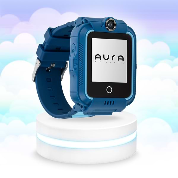 Фото - Дитячий годинник Aura A400 4G Tracker/WIFI Blue (AUR-A400-BL)
