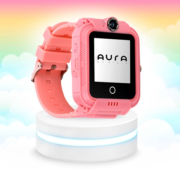 Фото - Дитячий годинник Aura A400 4G Tracker/WIFI Pink (AUR-A400-P)