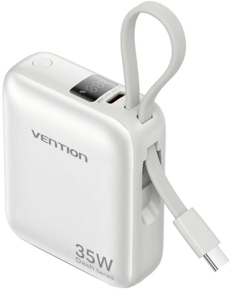 Батарея мобильная Vention 10000mAh 35W PD,Fast Charging,USB-C In/Out (FHEN0)