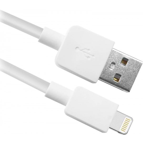 Фото - Кабель синхронізації даних Defender ACH02-01L 1 m White (87496)