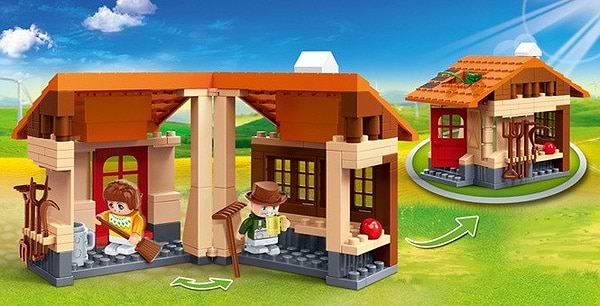 Фото - Пластиковий конструктор Banbao
"Екоферми" (162 Ел.) Пшеничне поле (8583)