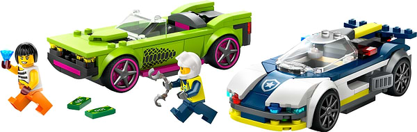Фото - Конструктор LEGO City Переслідування маслкара на поліцейському автомобілі (60415)
