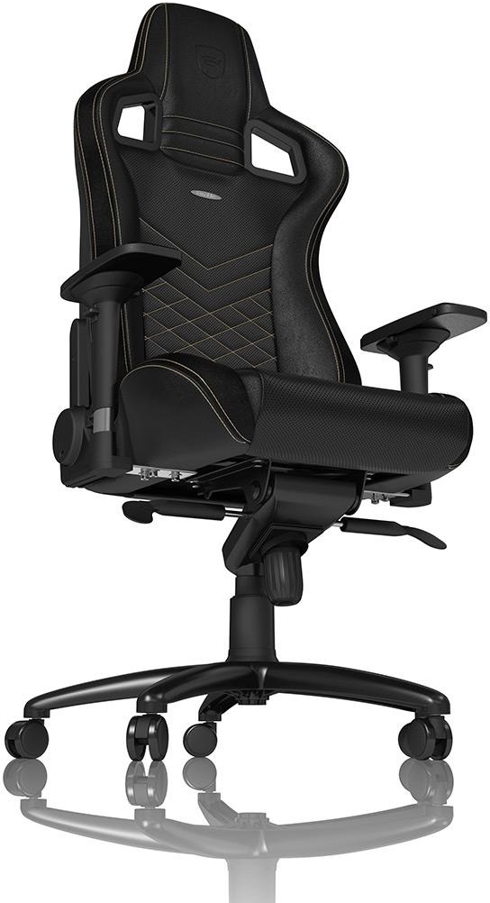 Фото - Крісло для геймерів Noblechairs EPIC Black/Gold (NBL-PU-GOL-002)