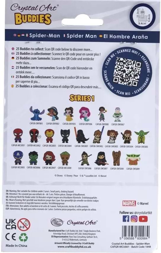 Фото - Алмазная живопись Crystal Art Человек-паук (CAFGR-MCU001)