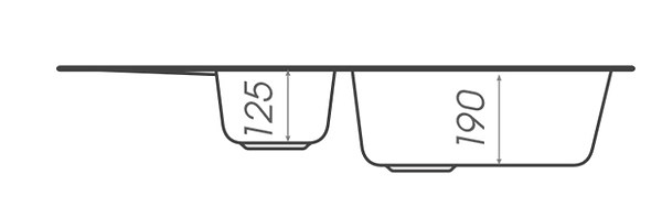 Фото - Мийка кухонна Platinum 7850W TOSKANA матова Мікс
