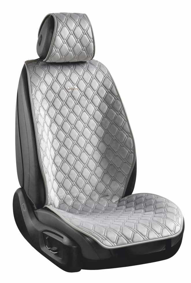Комплект накидок на сидіння автомобіля CarLife Turbo grey (SC30204)