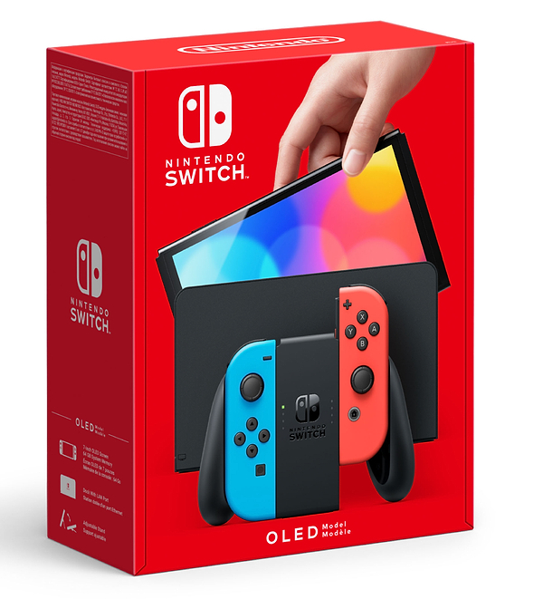 Фото - Игровая приставка портативная Nintendo Switch OLED (Neon Blue/Red)