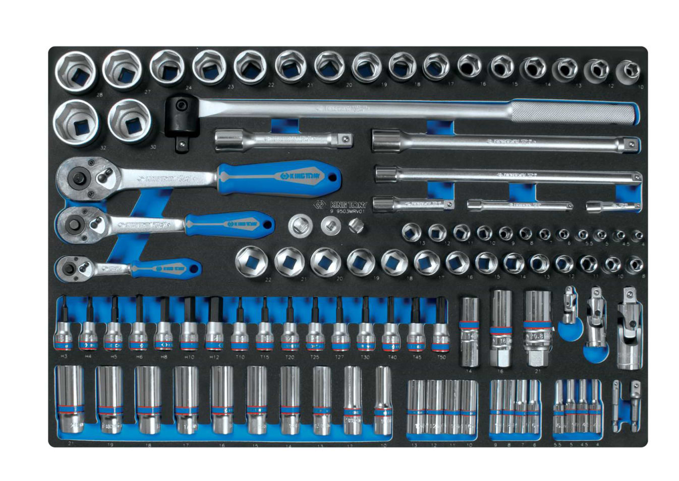 Набір торцевих голівок KING TONY 103 шт. (9-9503MRV01)