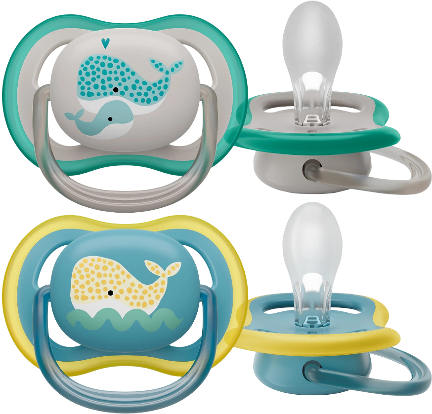 Ортодонтическая пустышка Philips Avent Ultra Air, 18+ міс, 2 шт. (SCF349/24)