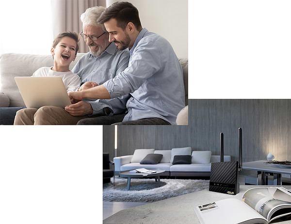 Фото - Маршрутизатор інтернет WiFi4 Asus 4G-N16 N300