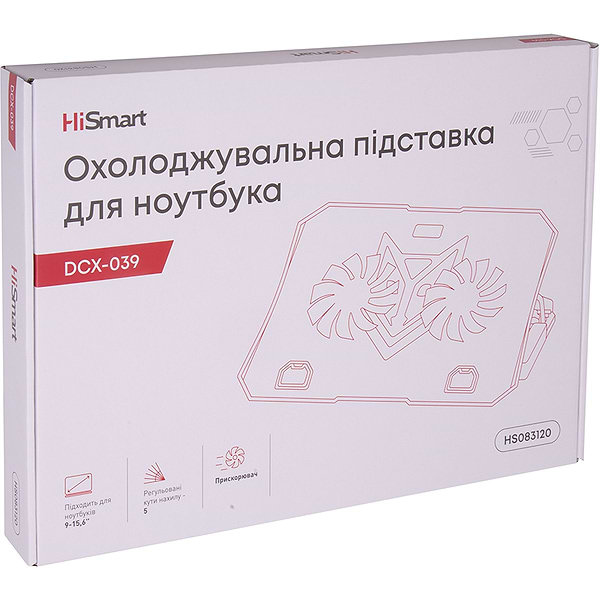 Фото - Підставка під ноутбук охолоджуюча HiSmart DCX-039 (HS083120)