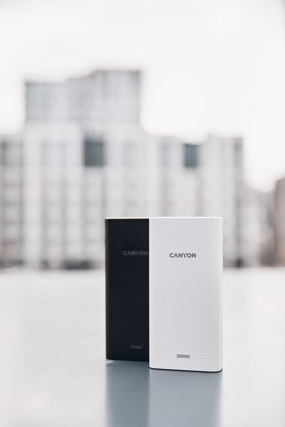 Фото - Батарея мобільна Canyon 20000mAh White (CNE-CPB2001W)