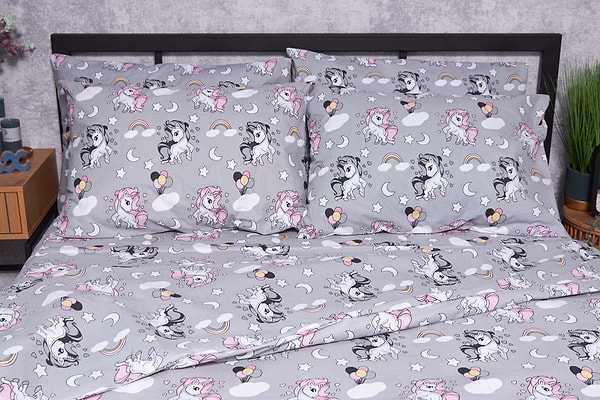 Фото - Комплект постельного белья Moon&Star Бязь Gold Люкс Unicorn 143х210х2 нав. 2х70х70 (MS-820001800)