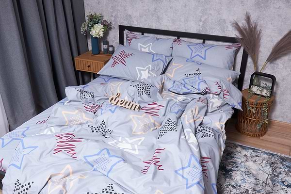 Фото - Комплект постельного белья Moon&Star Бязь Gold Люкс Light Stars 143х210х2 нав. 4х70х70 (MS-820001662)