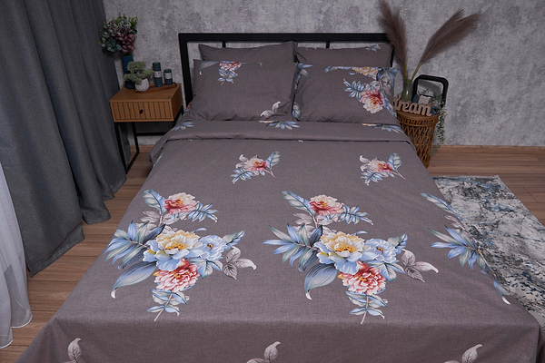 Фото - Комплект постільної білизни Moon&Star Бязь Gold Люкс Flowers Wod 143х210х2 нав. 2х70х70 (MS-820001520)