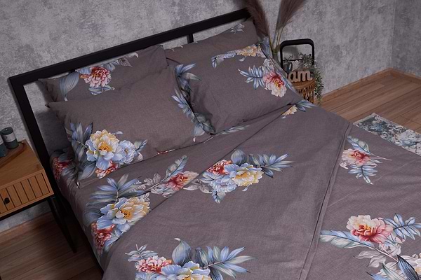 Фото - Комплект постельного белья Moon&Star Бязь Gold Люкс Flowers Wod 160х220 нав. 4х70х70 (MS-820001517)