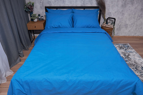 Фото - Комплект постельного белья Moon&Star Бязь Gold Люкс Sapphire 160х220х2 нав. 2х40х60 (MS-820001698)