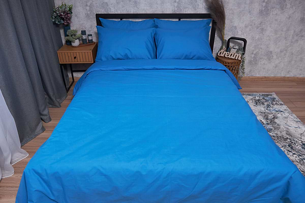 Фото - Комплект постельного белья Moon&Star Бязь Gold Люкс Sapphire 143х210х2 нав. 4х70х70 (MS-820001697)