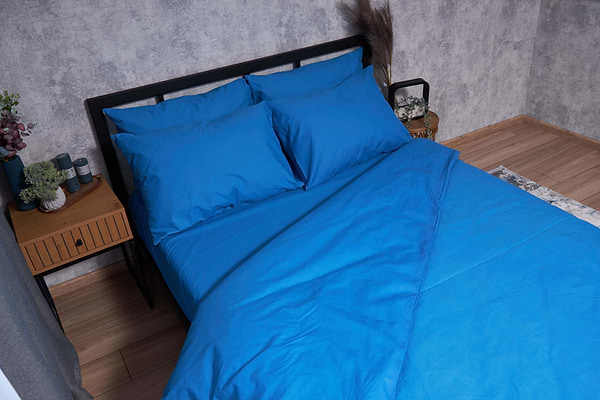 Фото - Комплект постельного белья Moon&Star Бязь Gold Люкс Sapphire 143х210х2 нав. 4х70х70 (MS-820001697)