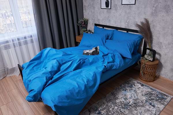 Фото - Комплект постельного белья Moon&Star Бязь Gold Люкс Sapphire 143х210х2 нав. 4х70х70 (MS-820001697)