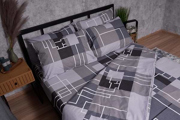 Фото - Комплект постільної білизни Moon&Star Бязь Gold Люкс Domiano 160х220 нав. 4х70х70 (MS-820002007)