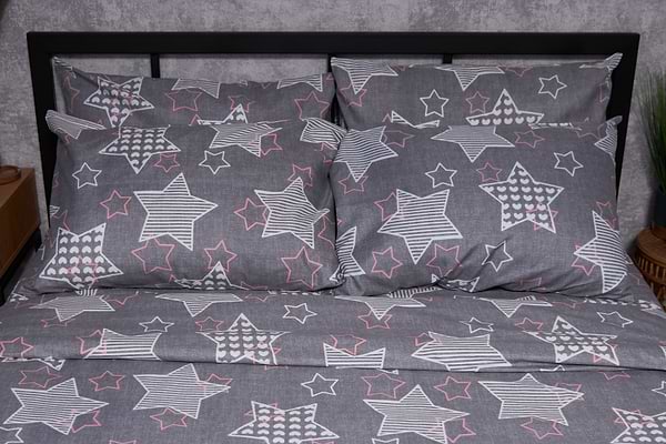 Фото - Комплект постельного белья Moon&Star Микросатин Premium «Stardom» 160х220 см нав. 2х50х70 (MS-820002529)