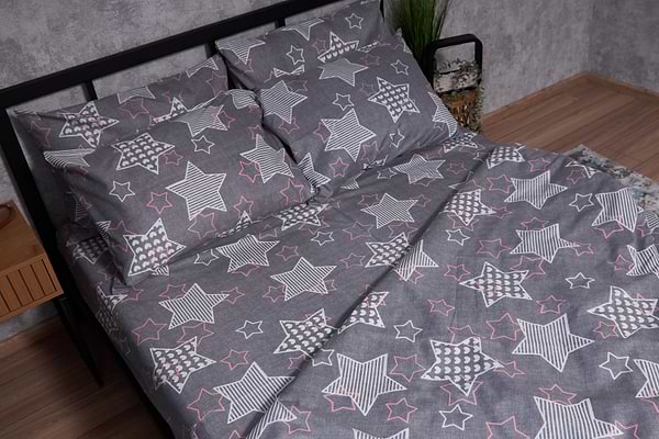 Фото - Комплект постельного белья Moon&Star Микросатин Premium «Stardom» 160х220 см нав. 2х50х70 (MS-820002529)