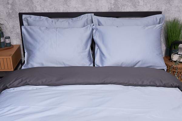 Фото - Комплект постельного белья Moon&Star Satin Premium Skyline Gray 160х220 нав. 2х50х70 (MS-820002879)