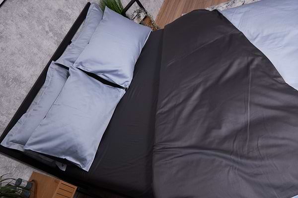 Фото - Комплект постельного белья Moon&Star Satin Premium Skyline Gray 160х220 нав. 2х50х70 (MS-820002879)