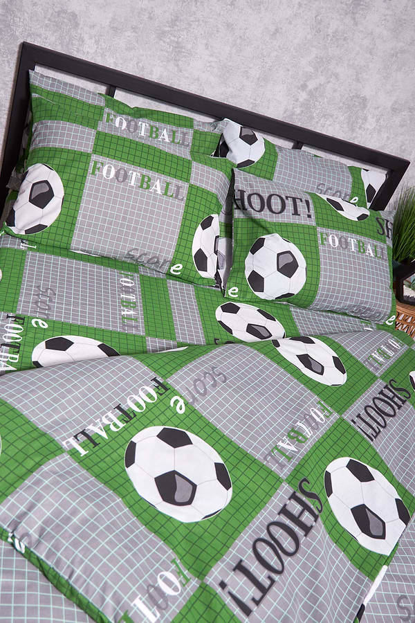 Фото - Комплект постільної білизни Moon&Star Бязь Gold Люкс Football 160х220х2 нав. 4х70х70 (MS-820002052)