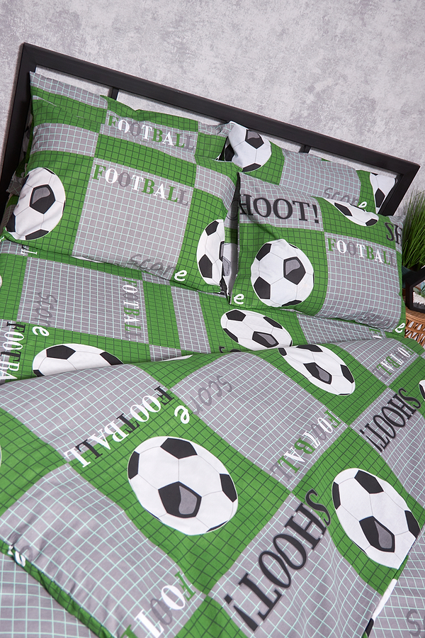 Фото - Комплект постільної білизни Moon&Star Бязь Gold Люкс Football King Size 220x240 (MS-820002018)