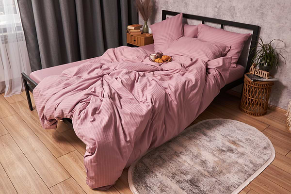 Фото - Комплект постельного белья Moon&Star Satin Stripe Stripe Candy 160х220 нав. 2х40х60 (MS-820003555)