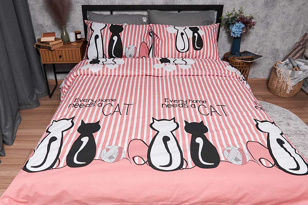 Фото - Комплект постільної білизни Moon&Star Бязь Gold Люкс Cat 160х220 (MS-820003240)