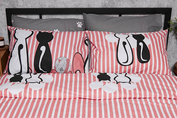 Фото - Комплект постельного белья Moon&Star Бязь Gold Люкс «Cat» 160х220х2 нав. 2х40х60 (MS-820003250)