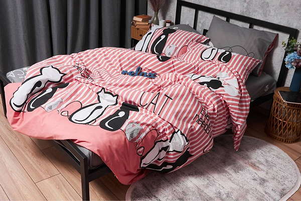 Фото - Комплект постельного белья Moon&Star Бязь Gold Люкс «Cat» 160х220х2 нав. 2х40х60 (MS-820003250)